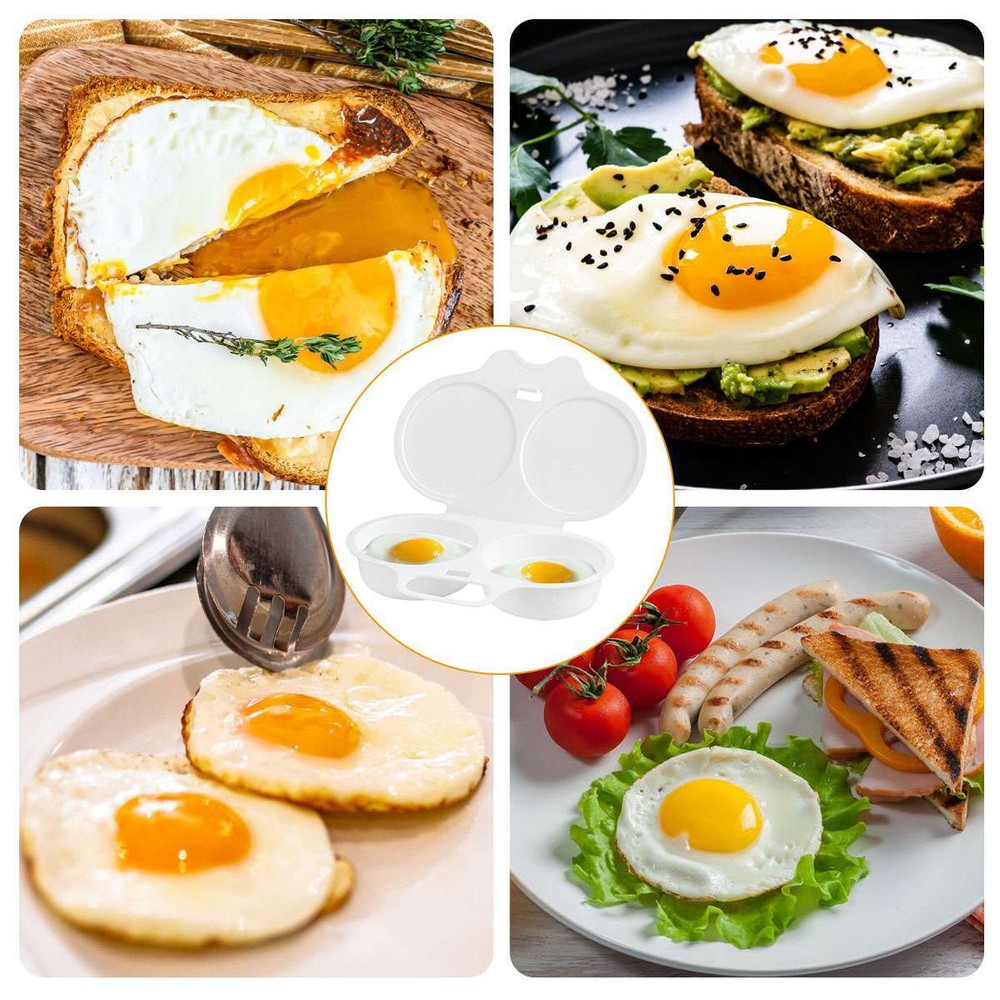 Poached Egg Maker Microwave Egg Steamer DIY Eggs Round Poached Eggs 2 Eggs