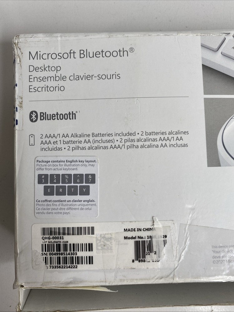 Microsoft Bluetooth Desktop Keyboard and Mouse 2144