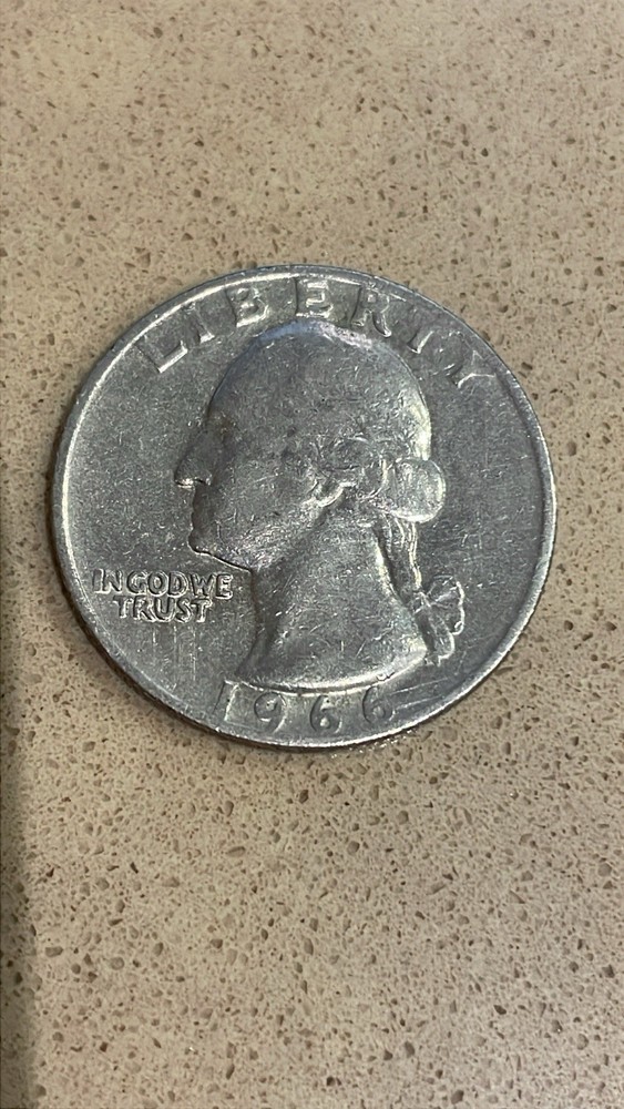 1966 Washington Quarter No Mint Mark Circulated