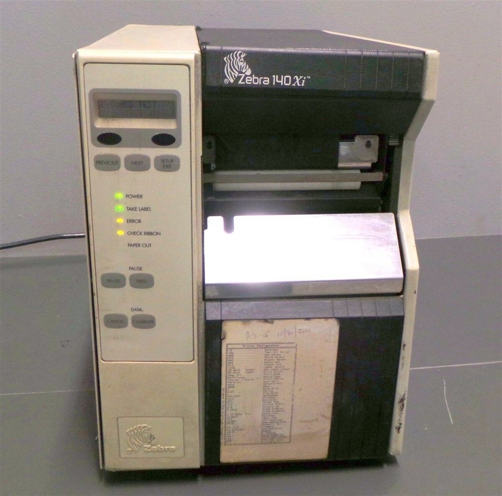Zebra 140Xi  2140-201-00000 Thermal Label Barcode Tag Printer