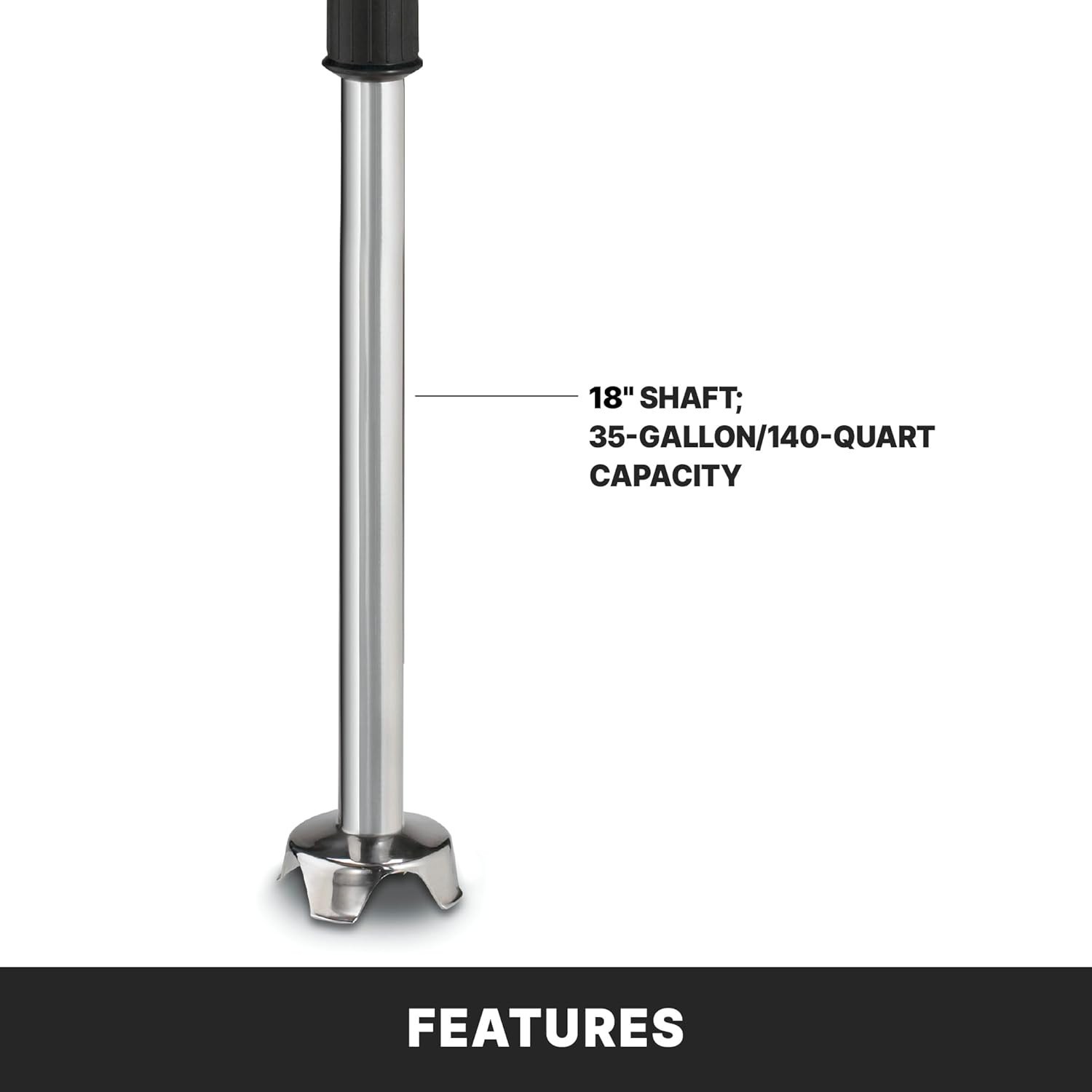 Waring | Big Stik Heavy Duty Immersion Blender | 18” Shaft | 35-gal | WSB65