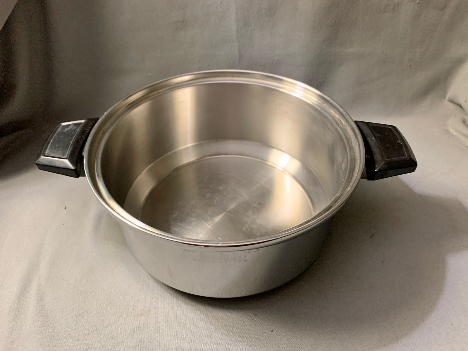 Vintage Kitchen Craft Stainless Steel 4 Qt Stock Pot Dutch Oven Made In USA