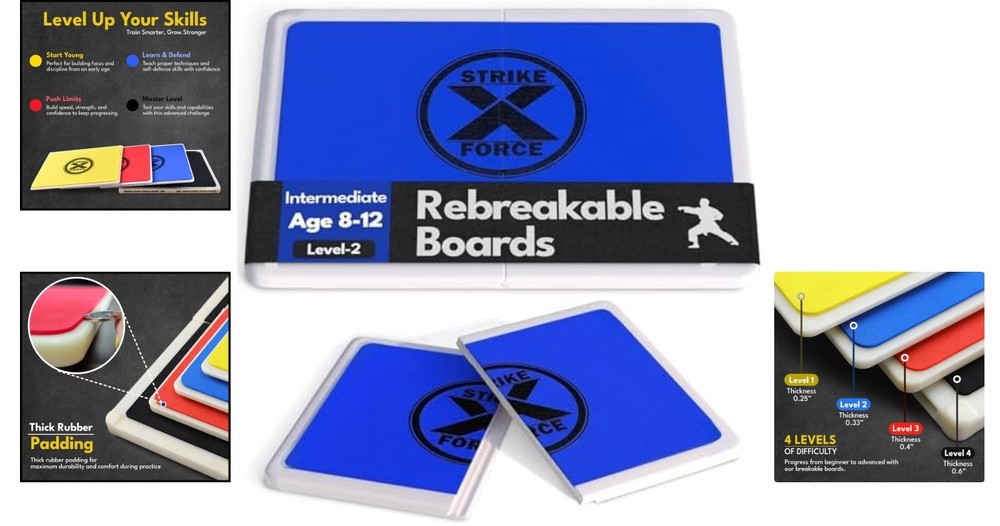 Rebreakable Martial Arts Breaking Board - Durable, Eco-Friendly Training Tool