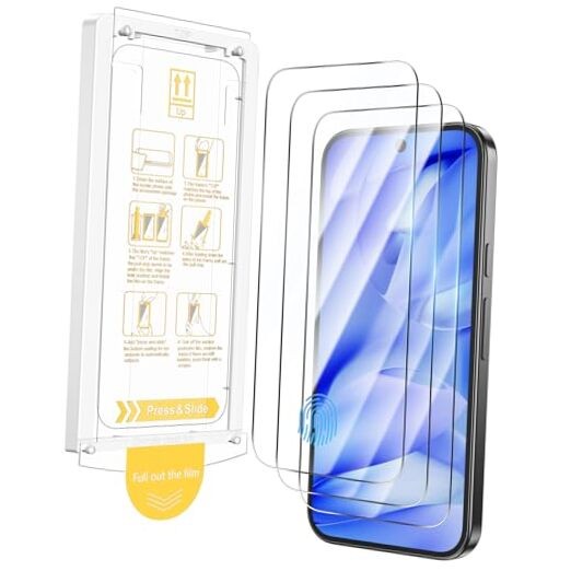 for Googel Pixel 9a Screen Protector [3 Pack], Easy & Fast Installation with