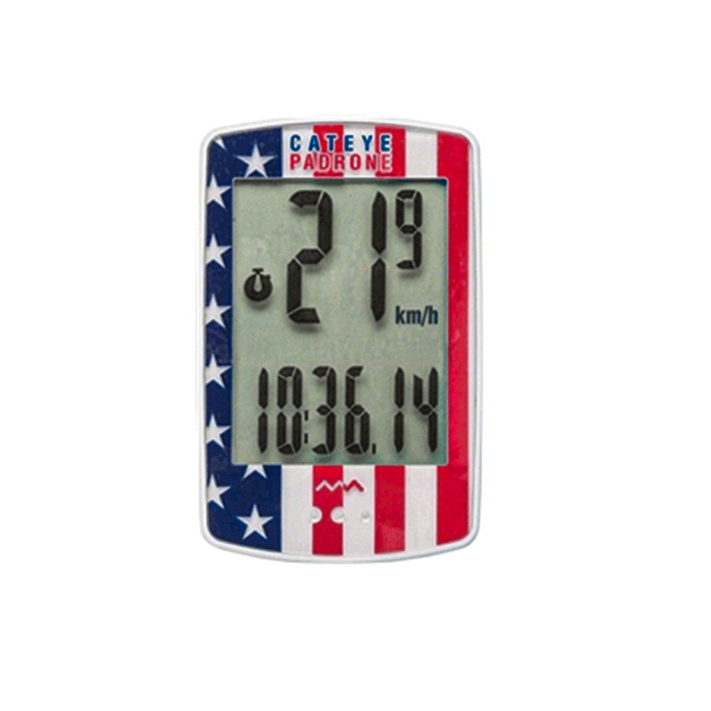 Cateye Padrone Speedometer Wireless Cycling Computer American Flag