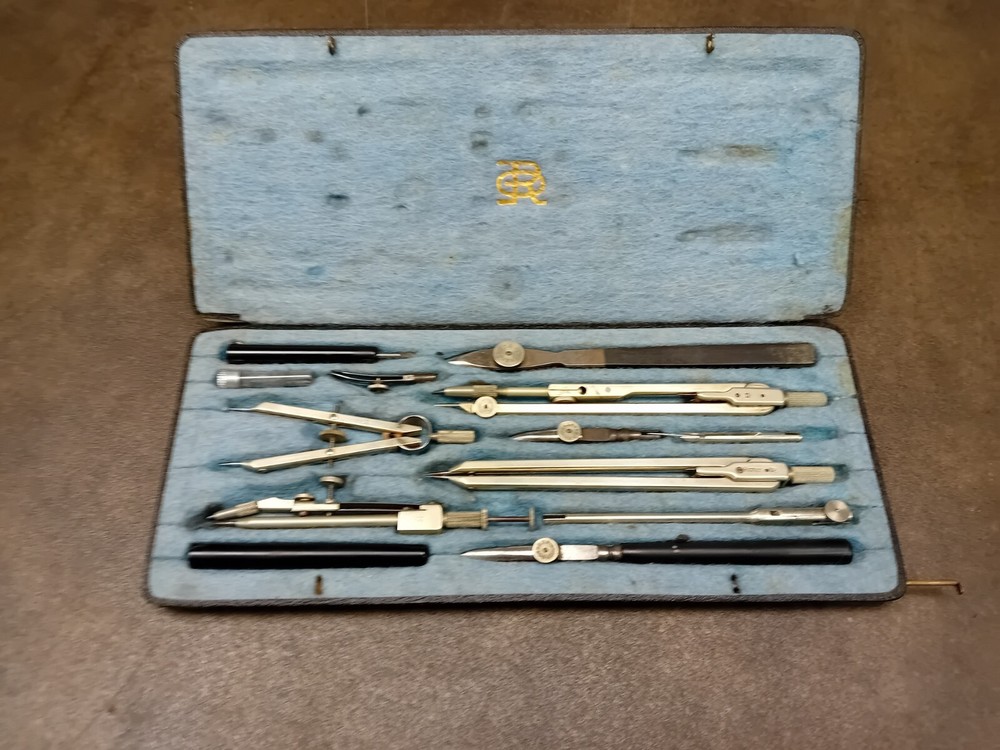 Vintage E.O.Richter & Co Precision Technical Drawing Set D-VII