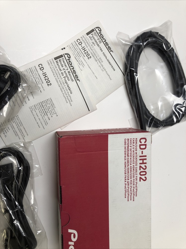 Authentic Pioneer CD-IH202 AppRadio Mode HDMI Interface Cable Kit