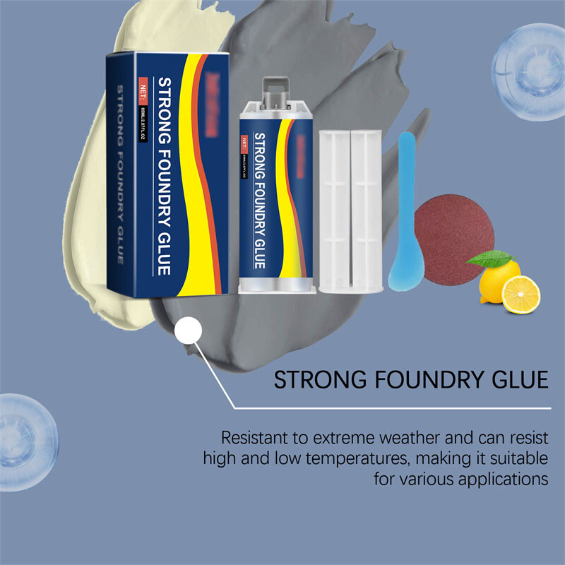 Strong Foundry Glue, High Temperature Resistant Casting Repair,Metal Repair Glue