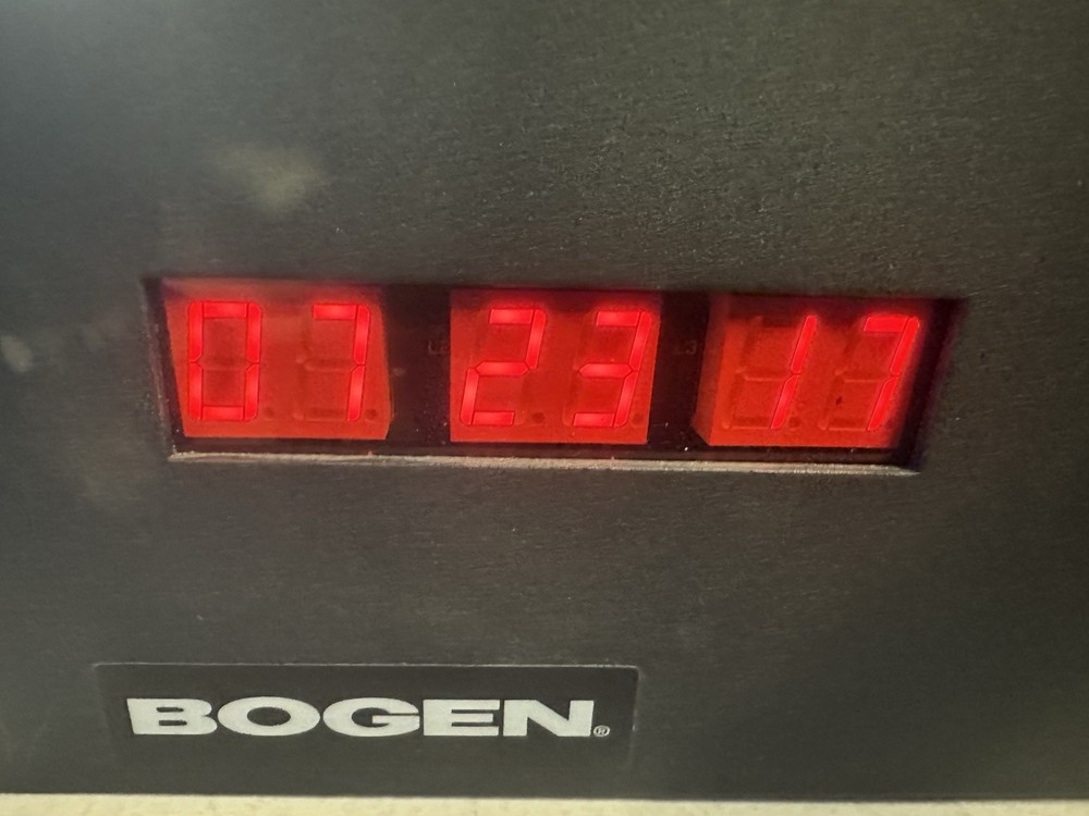 BOGEN Sapling Master Clock 300-00K-1 MASTER CLOCK CONTROLLER