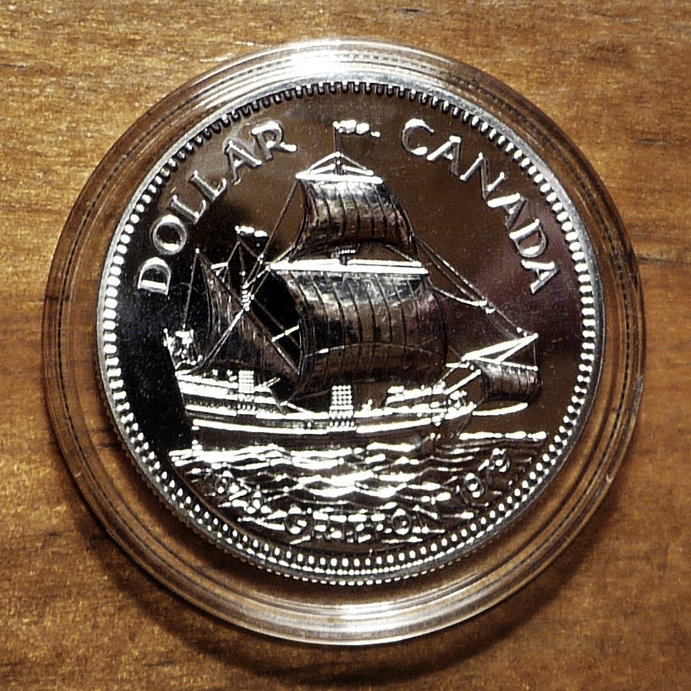 1979 CANADA GRIFFON SILVER DOLLAR UNCIRCULATED DMPL