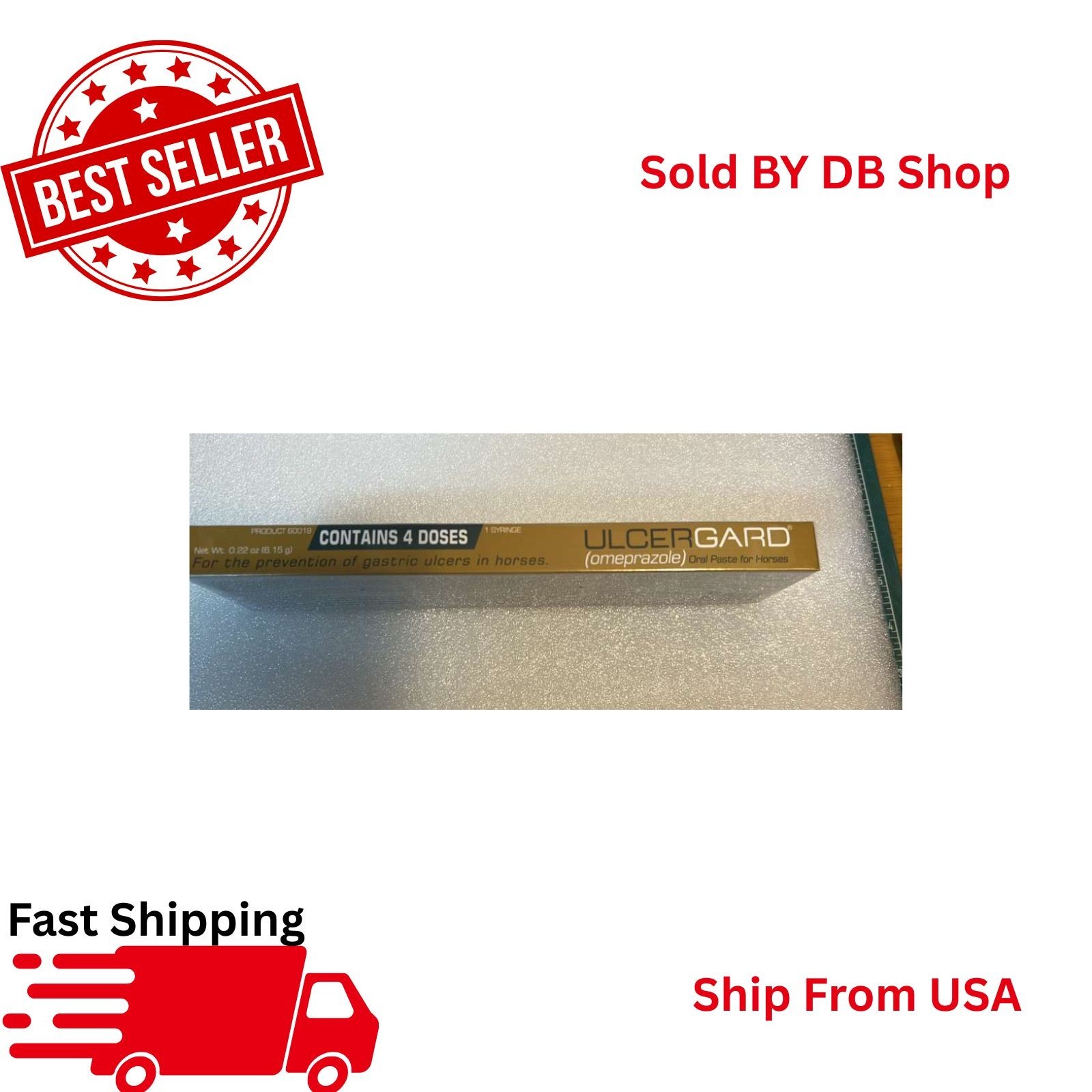 ULCERGARD Oral Paste for Horse Stomach Ulcers 1.8mg .22oz 4 dose syringe