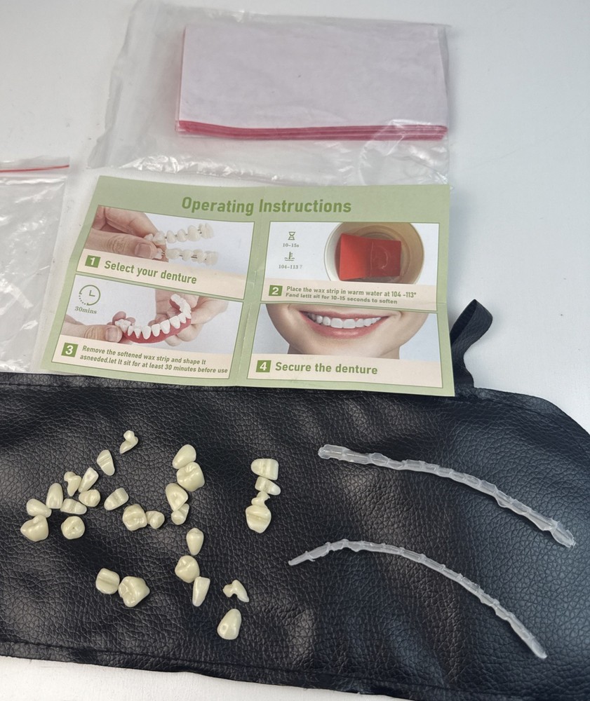 Missing Teeth Repair Kit -DIY Denture Parts Only-(Incomplete)