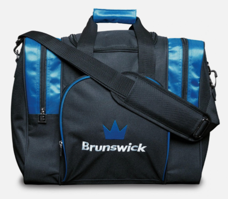 Brunswick Attack 1 Ball Tote Single Blue Bowling Bag