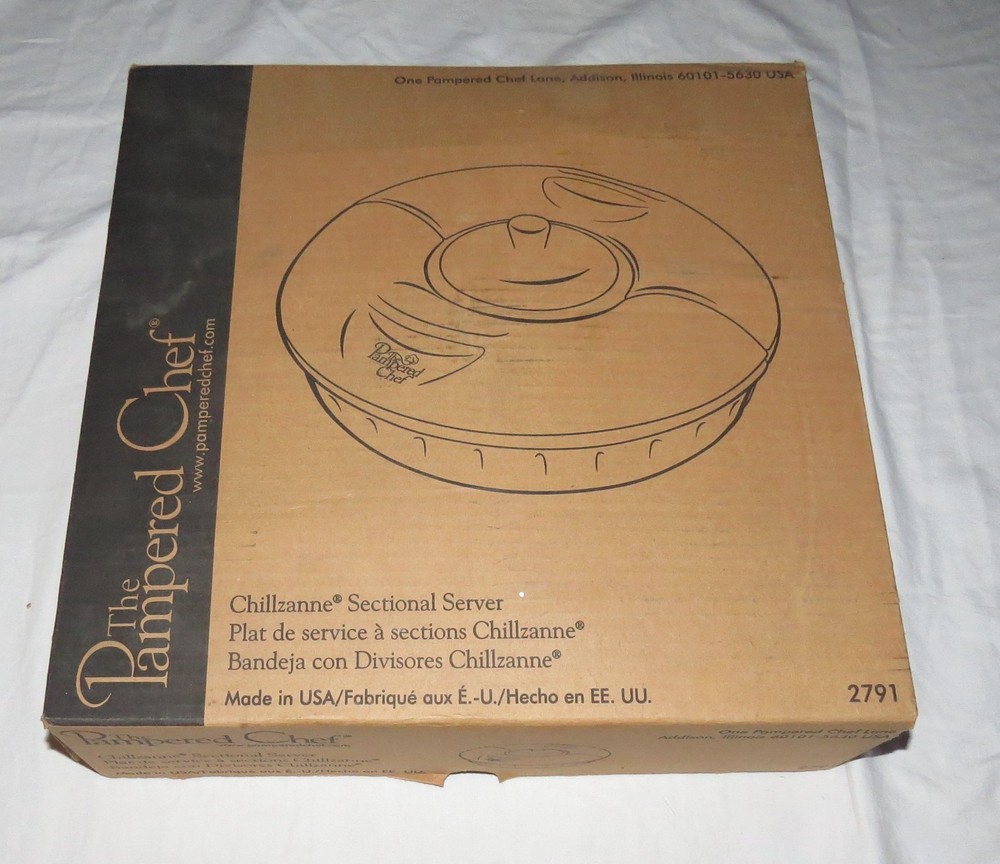 Pampered Chef Chillzanne Sectional Server 2791 - New in Open Box