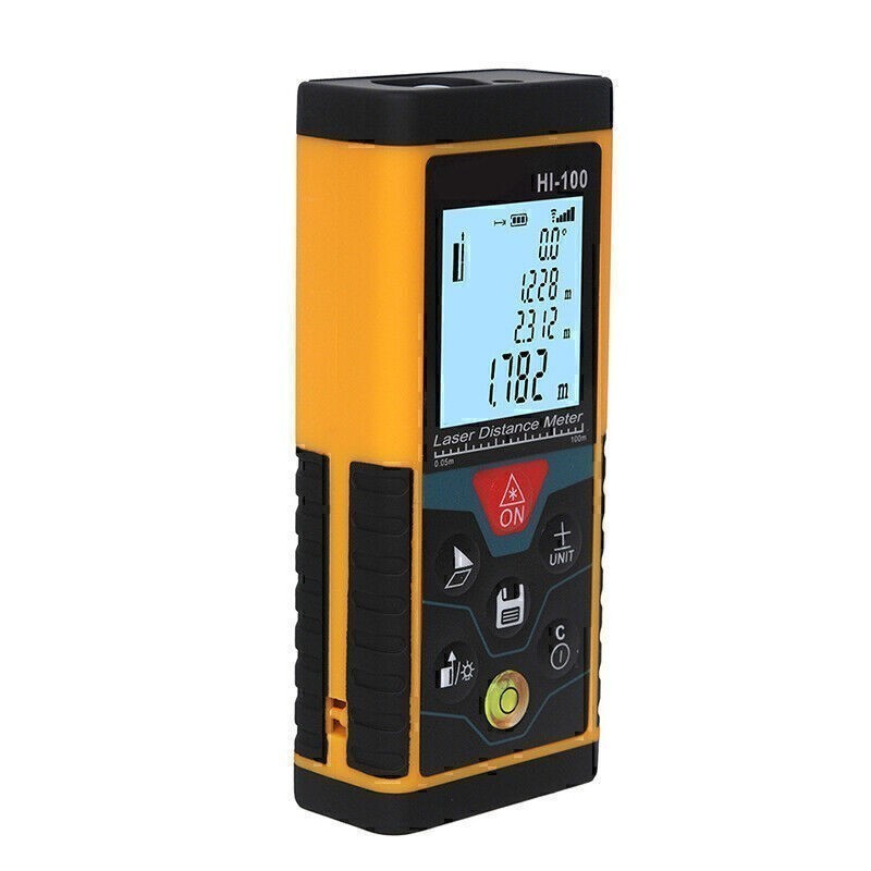 100M Precision Handheld Infrared Distance Meter Measuring Device Rangefinder