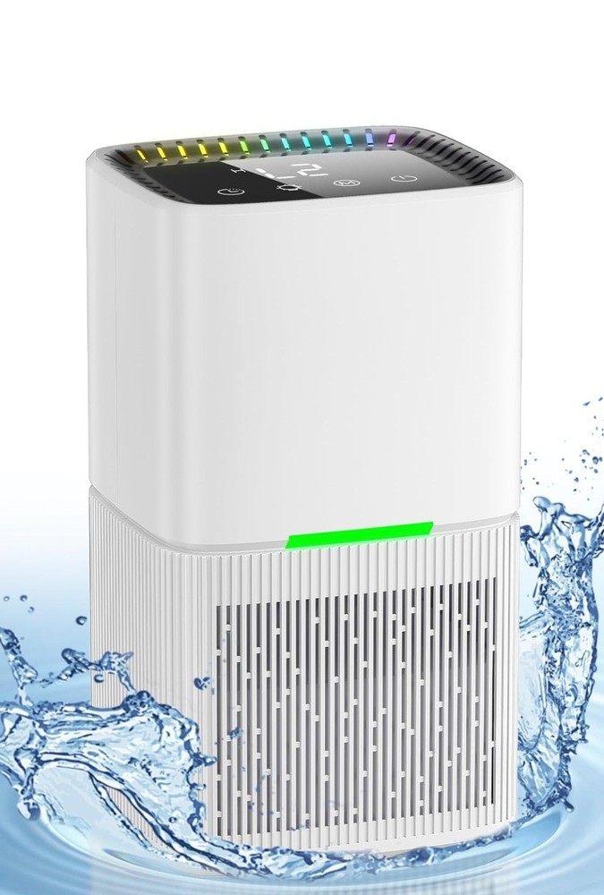 Portable Dehumidifier D3 White Digital Controls Night Mode Timing Powerful Mode