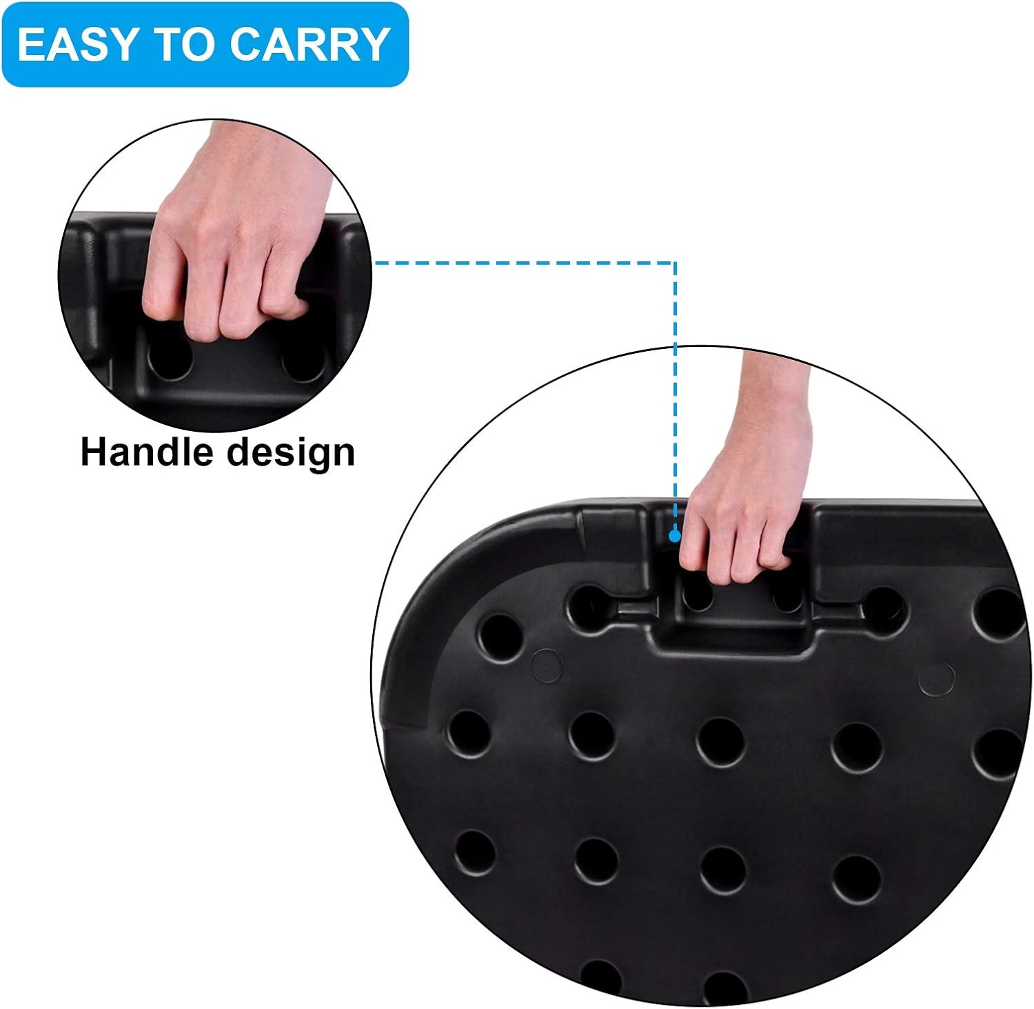 Patio Round/Square Umbrella Weighted Base Outdoor Heavy-Duty Table Market Stand