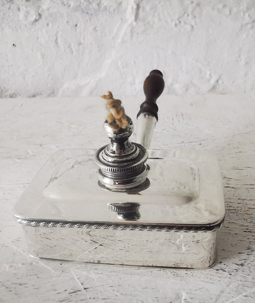 Asprey Fine Solid Silver Table Lighter - London 1938