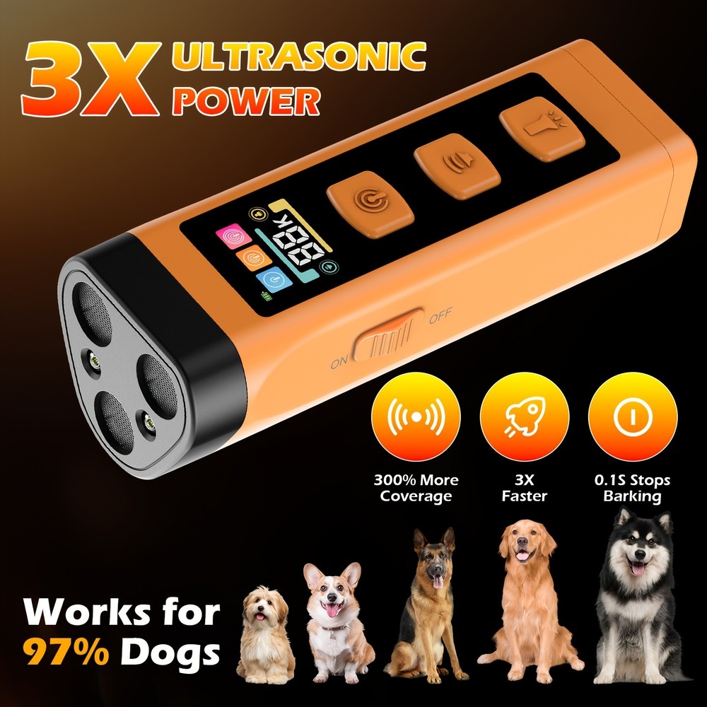 Non-Toxic Easy-To-Use Multi-Functional Adjustable Pet Anti-Barking Training Tool