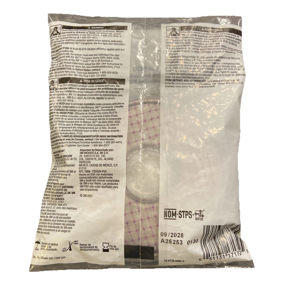 3M Advanced Particulate Filter 2297, P100