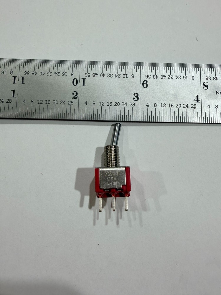 C&K 7211SYCQE Switch Toggle SP3T 5A 120V