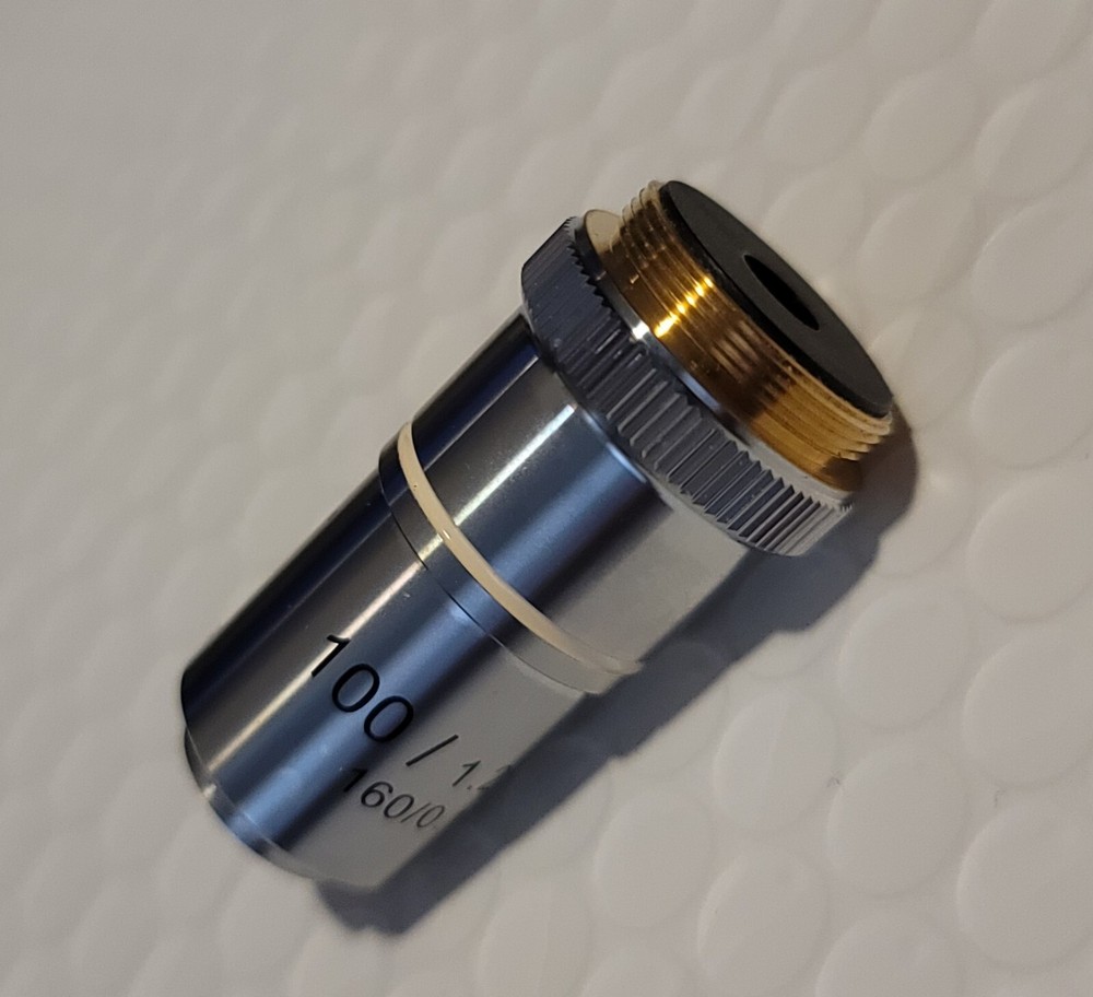 100X OIL ACHROMATIC MICROSCOPE OBJECTIVE *NEW OPEN BOX*