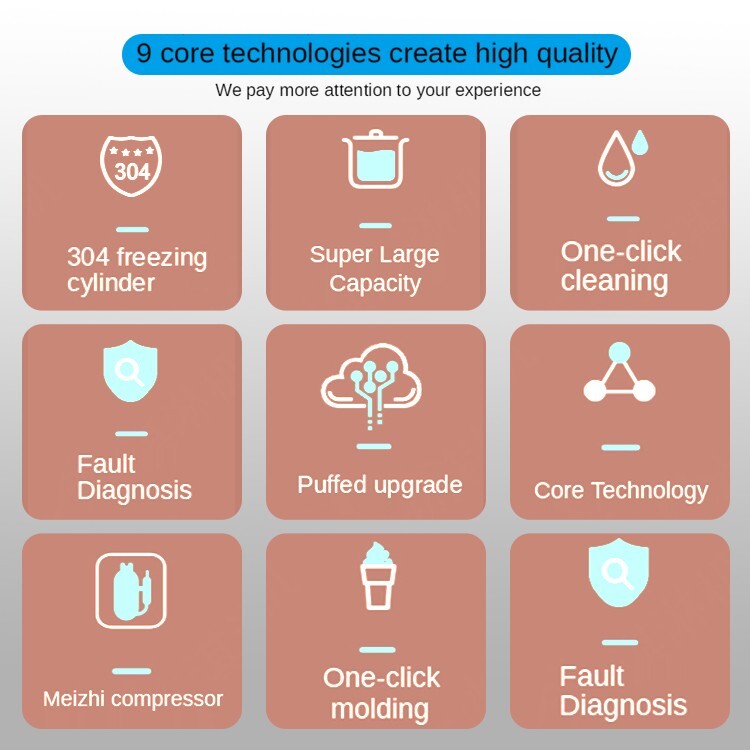 Kolice commercial ETL 2+1 mixed flavors soft serve ice cream machine