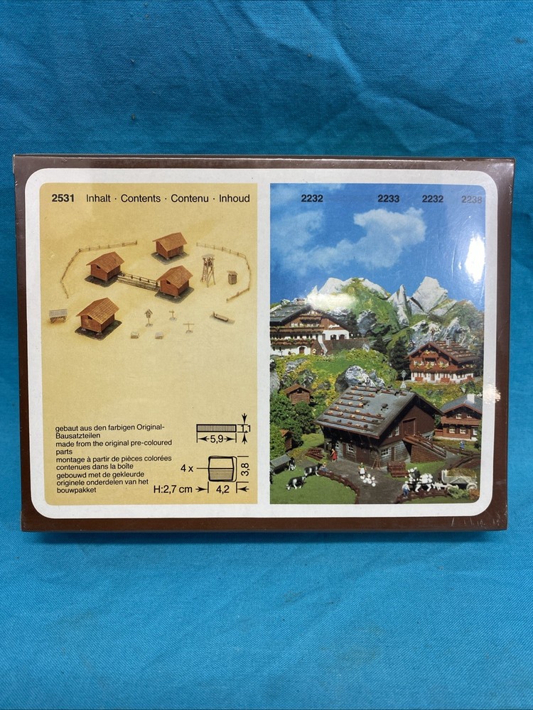Faller N Scale Mountain Huts Set 2531