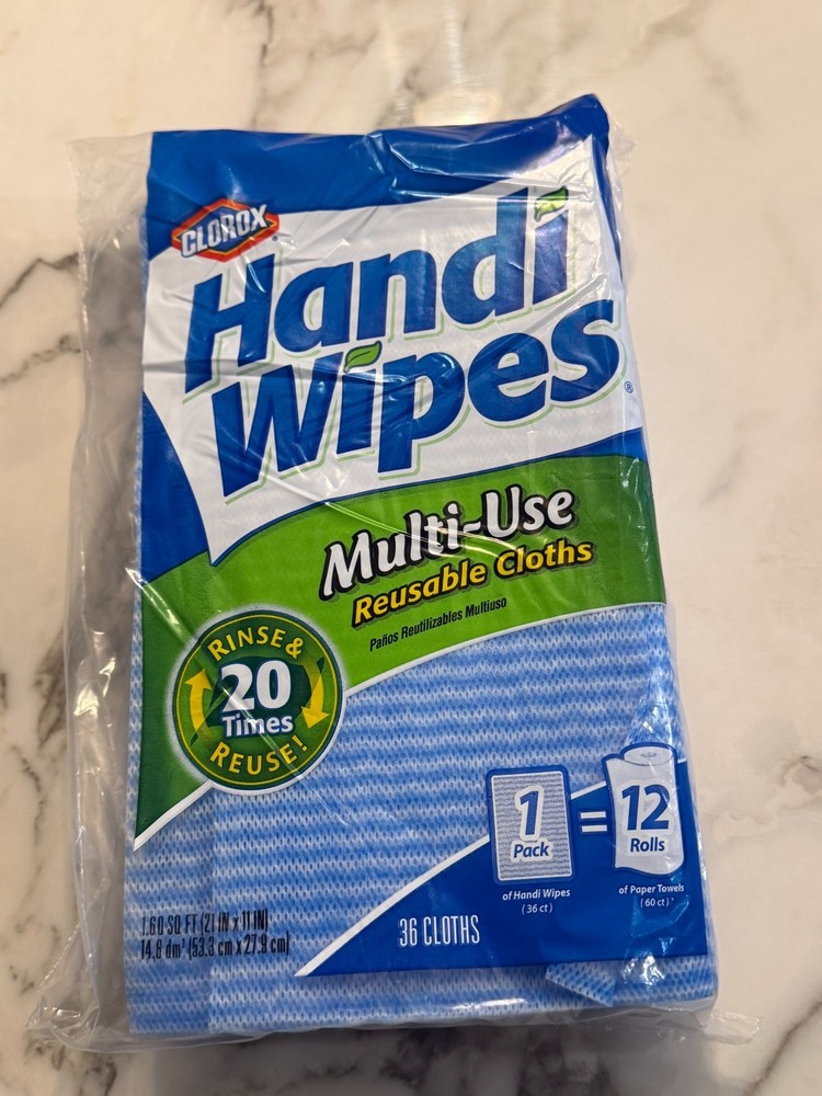 Handi Wipes clorox Multi-Use Reuseable cloths, 36 Count