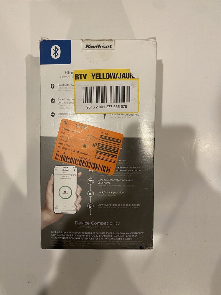 Kwikset Aura Keypad Bluetooth Smart Lock