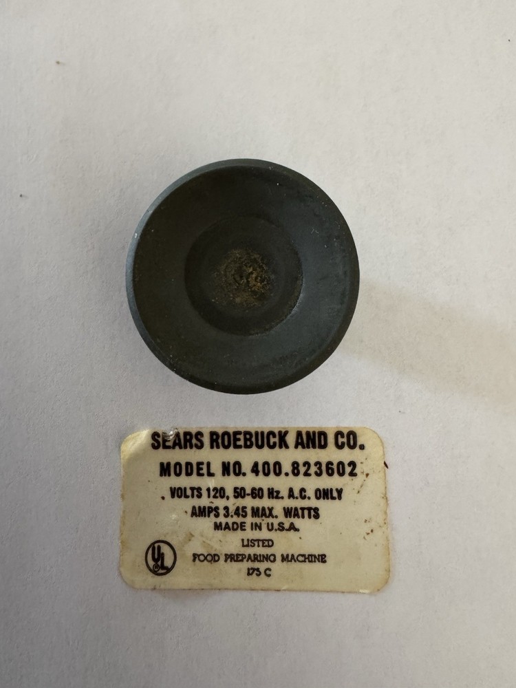 Sears Food Processor Model #400 Rubber Suction Feet Replacement USA