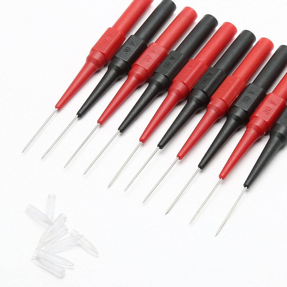 10/20PCS Multimeter Back Probe Sharp Needle Test Lead Extension Banana Plug