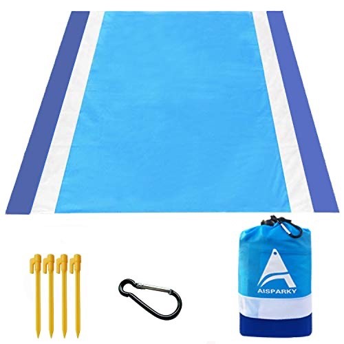 AISPARKY Beach Blanket Waterproof Sandproof Lightweight Compact - 78x86
