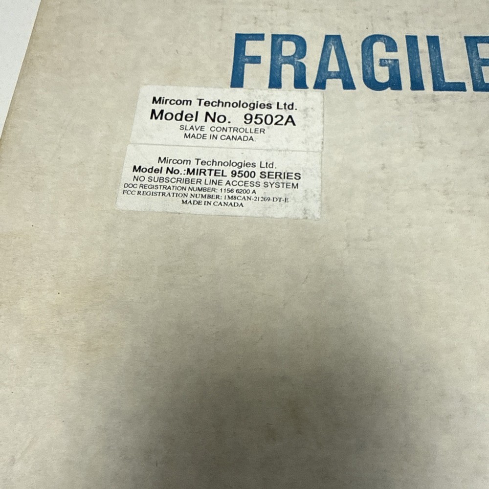 Mircom 9502A is a controller unit Mirtel 9500 Slave access control