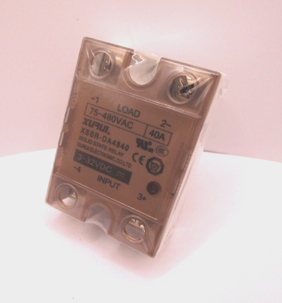 XSSR-DA4840 Solid State Relay 40A Load 75-480 VAC / Control 3-32 VDC