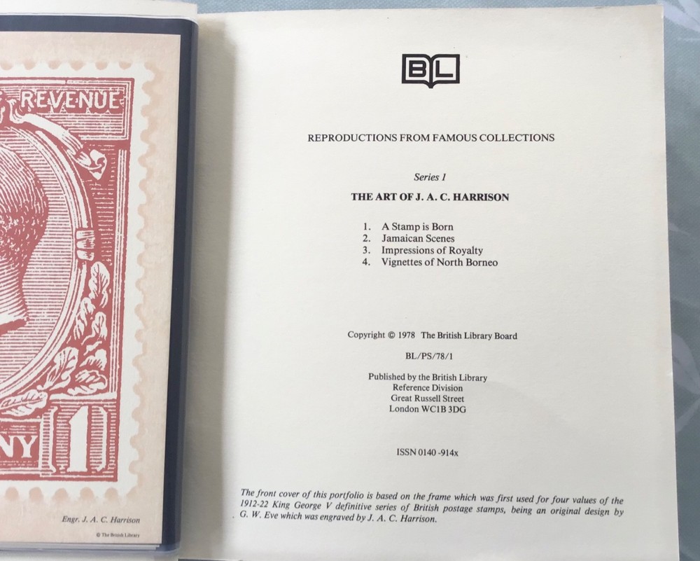 The Art of J.A.C. Harrison #1 A Stamp Is Born, British Library Reproductions