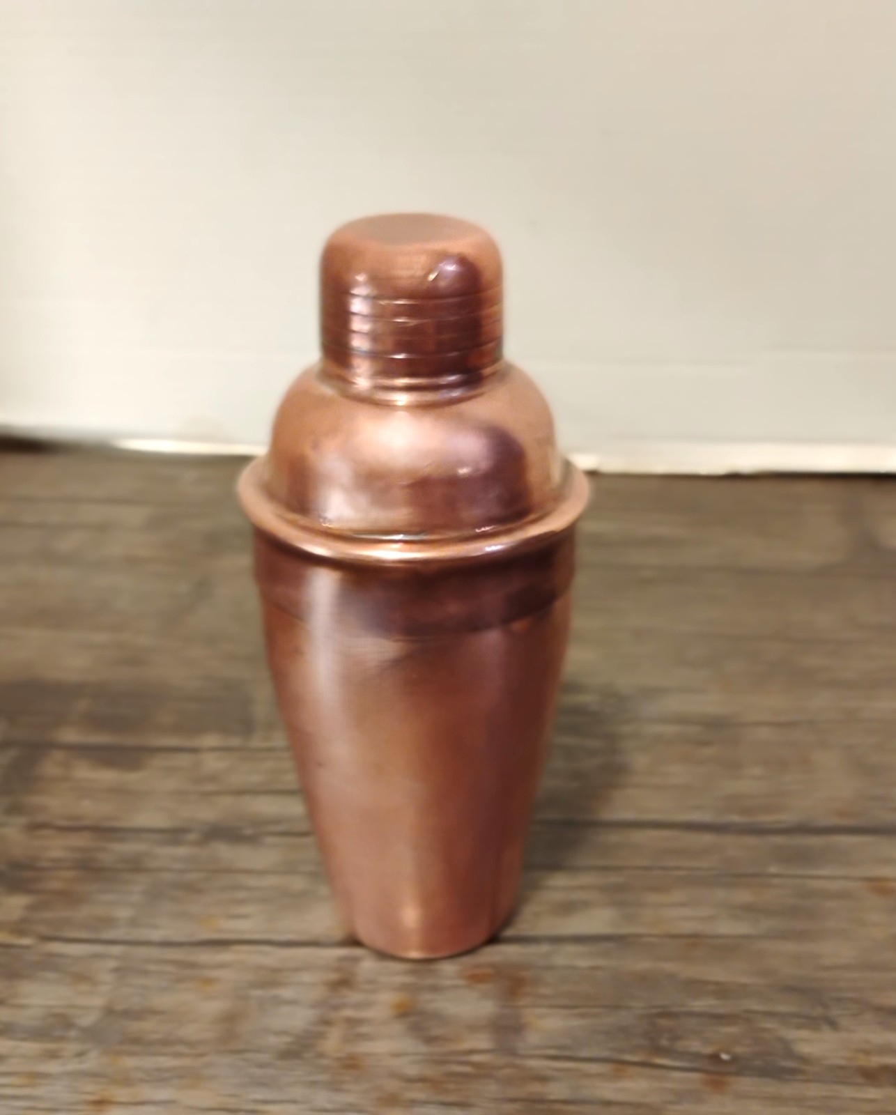 Solid Copper Miniature Personalized Cocktail Shaker w/Shot Glass & Carry Pouch