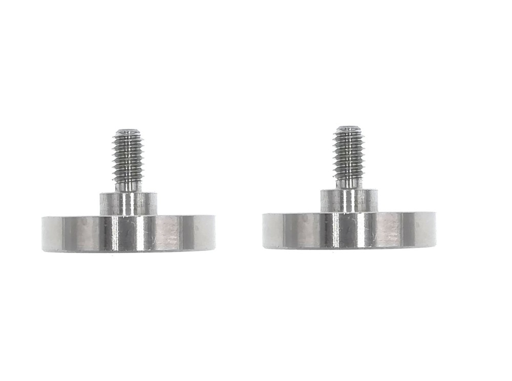 2 Pcs Flat Contact Points For Mitutoyo Drop Indicator M2.5 Thread 20 mm Plan
