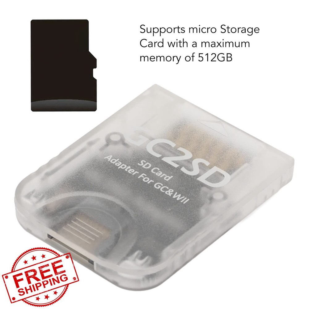 Zopsc GC2SD Card Adapter Reader Transparent