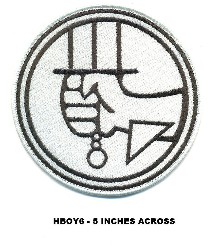HELLBOY White 5 INCH Patch - HBOY6