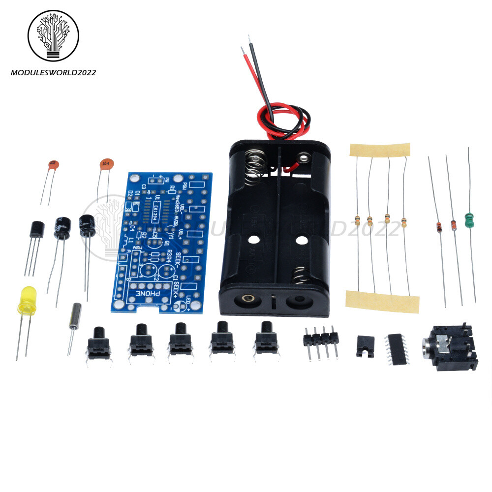 76MHz-108MHz Wireless Stereo FM Radio Receiver Module Electronic Learning Kits