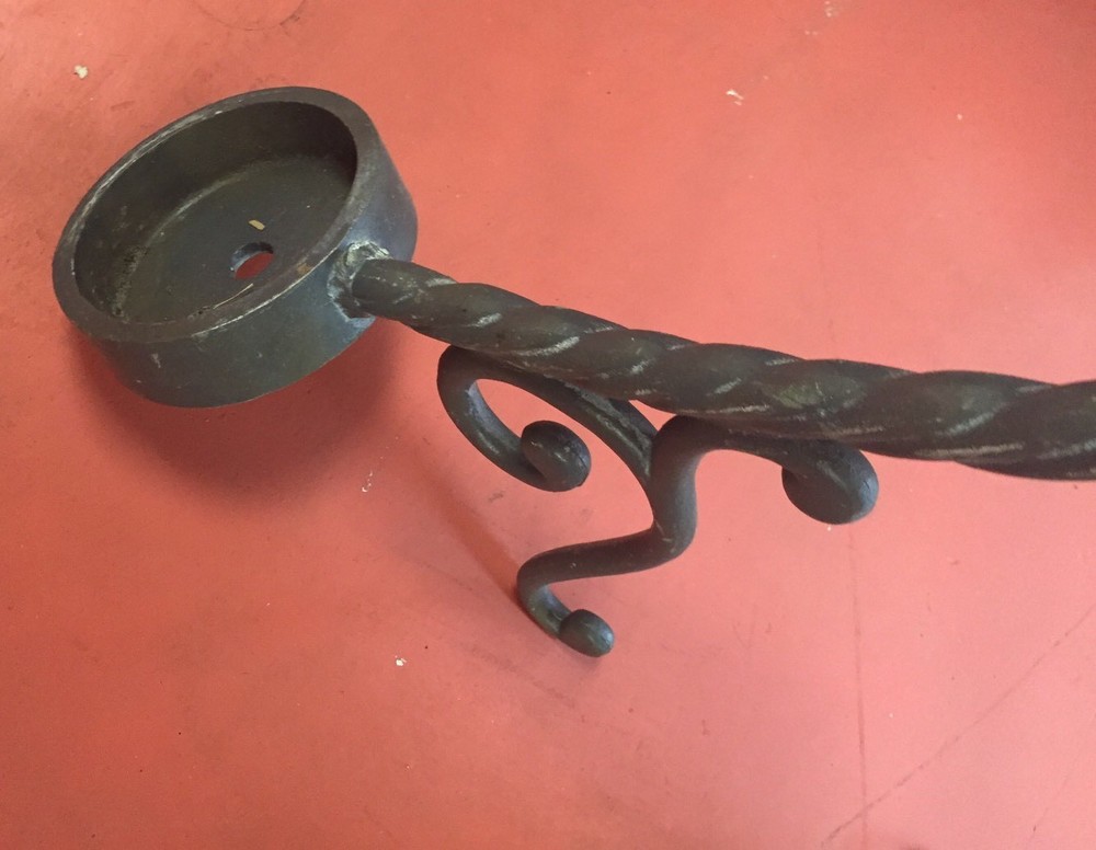 Antique Large Iron Wall Hook Decorative Piece