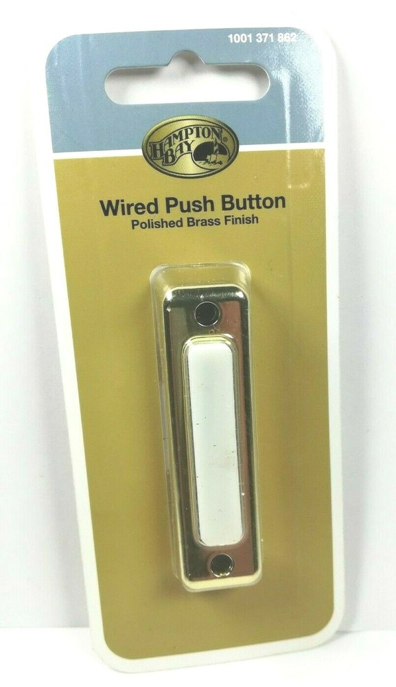 HAMPTON BAY Wired Push Button HB-711-03 Polished Brass