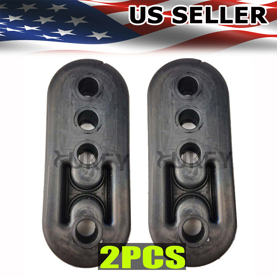 Universal Exhaust Hangers Adjustable Muffler Performance Polyurethane Rubber 2x