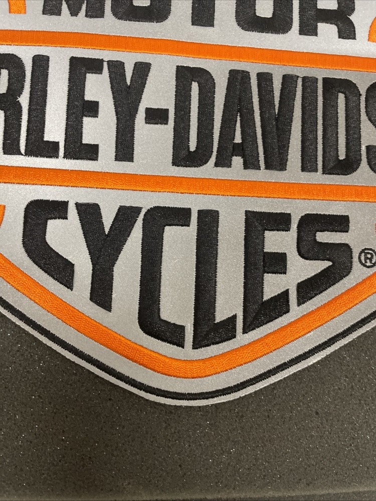 Harley Davidson HD Motor Cycles Shield ~10.75" jacket patch c/e