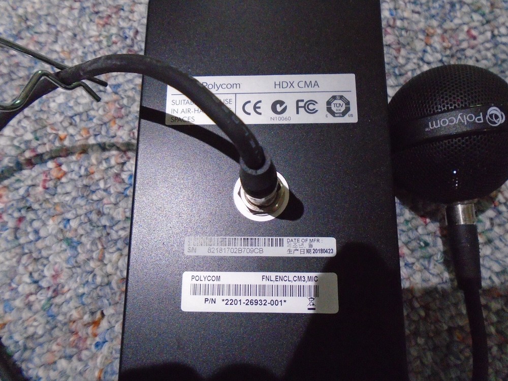 Polycom 2201-26932-001 HDX CMA Ceiling Microphone Black