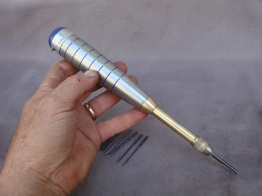 Vintage Craftsman Push Drill With 7 Bits