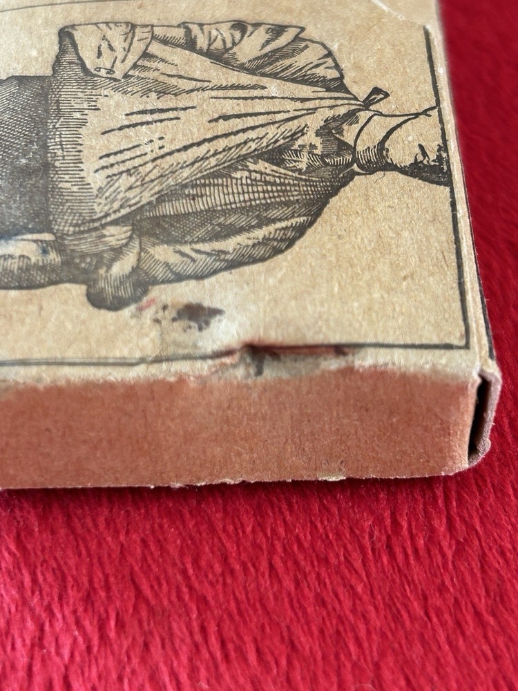 Vintage WWII Triangular Muslin Bandage Compressed Camouflaged Dye Field Dressing