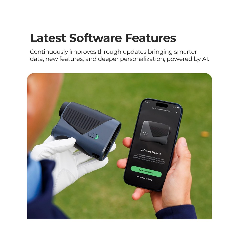 Arccos Smart Laser Rangefinder with Slope & Wind – Golf AI-Powered “