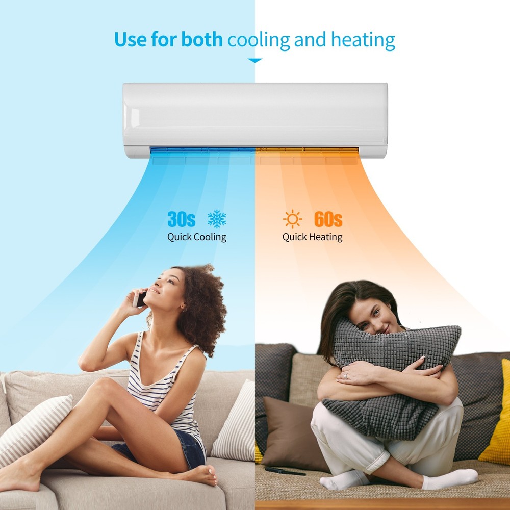 DISHUP Mini Split Air Conditioner&Heater,WIFI Enabled,21 SEER2 AC Unit